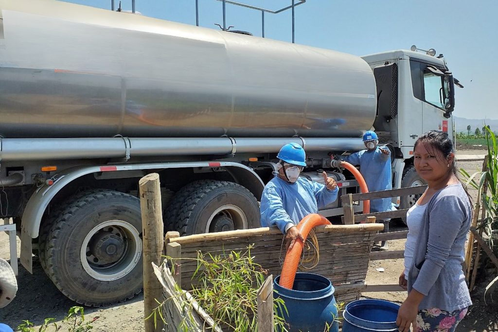 Agua para obras de mineria uso