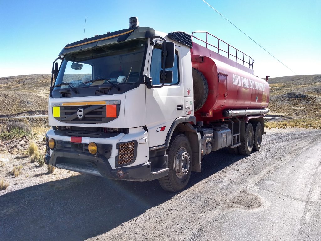 Alquiler de unidades de cisterna para proyectos mineros